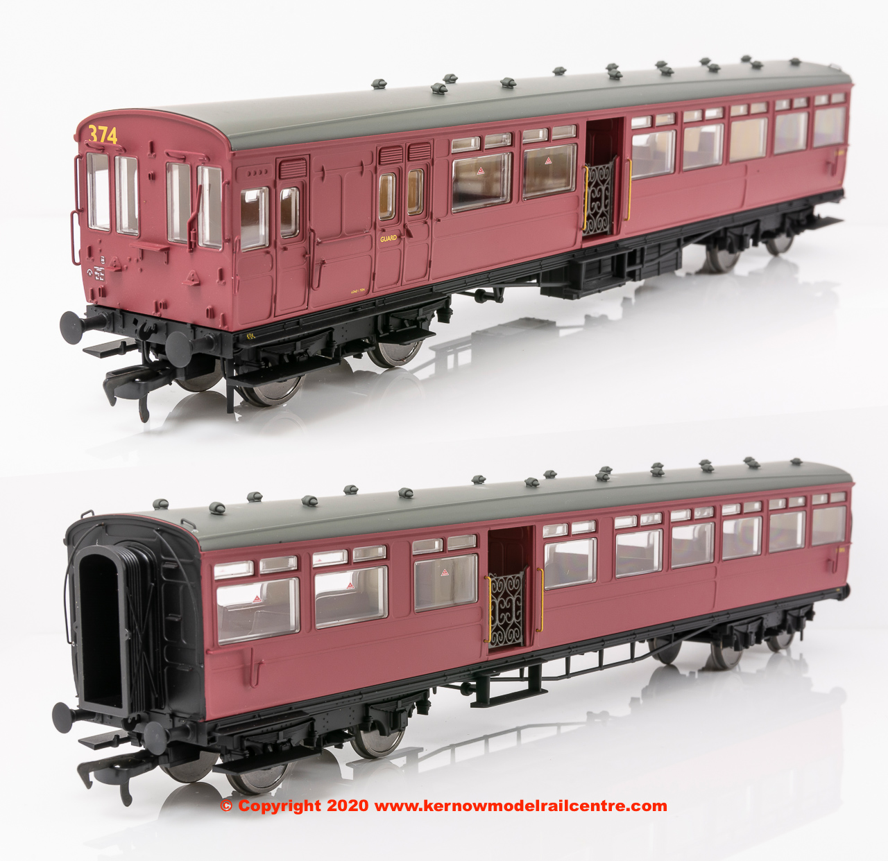 E86001 EFE Rail LSWR Push-Pull Gate Set number 374 in BR Crimson livery